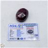 Image 2 : 326CT NATURAL RED RUBY GEMSTONE + COA