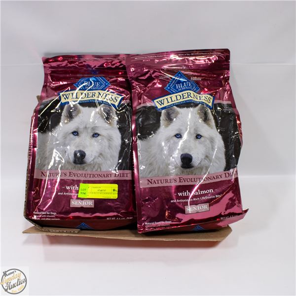 2 X 4.5LB BLUE WILDERNESS SENIOR DOG