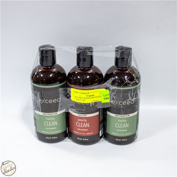 3X473ML EXCEED DOG SHAMPOO VARIETY PK