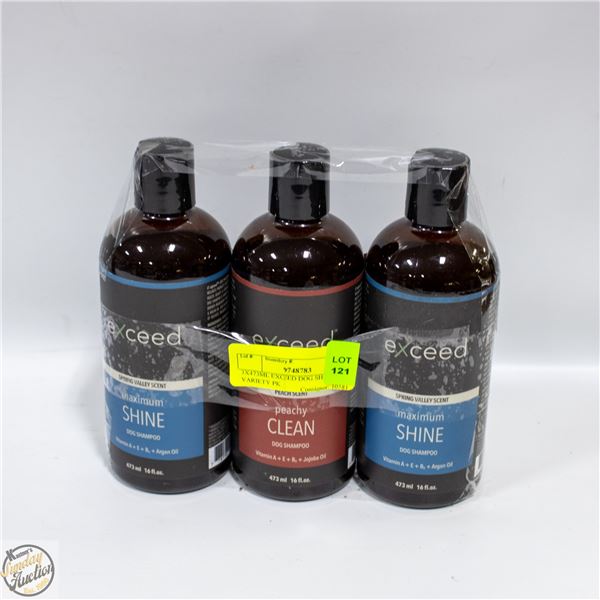 3X473ML EXCEED DOG SHAMPOO VARIETY PK