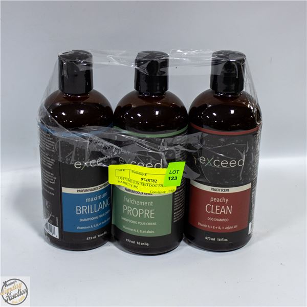 3X473ML EXCEED DOG SHAMPOO VARIETY PK