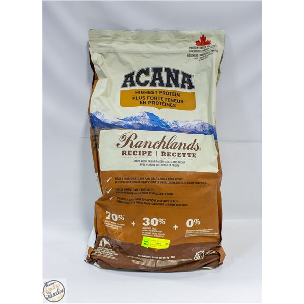25LB ACANA ALL AGES RANCHLANDS