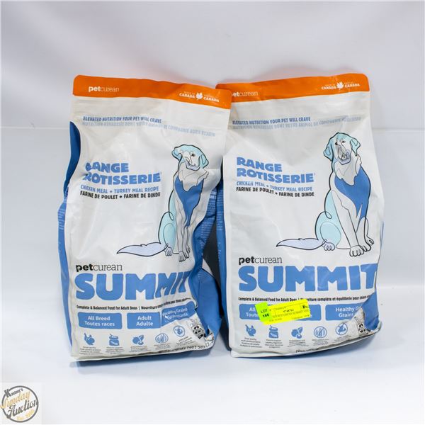 2 X 5LB PETCUREAN SUMMIT ADULT DOG FOOD