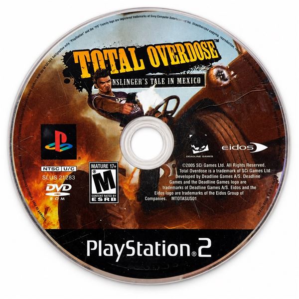 PS2 TOTAL OVERDOSE DISC ONLY