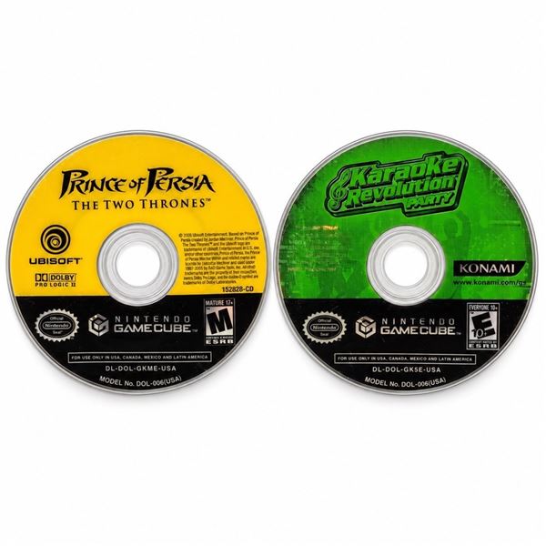 2 NINTENDO GAMECUBE GAMES DISC-ONLY LOT