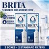 Image 1 : NEW 2 BRITA STANDARD REPLACEMENT WATER FILTER