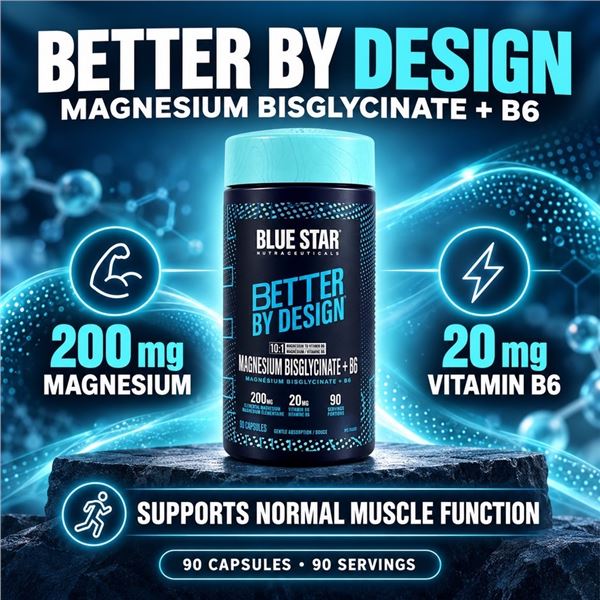 BLUE STAR BETTER BY DESIGN MAGNESIUM + B6 BB