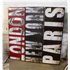 Image 1 : ESTATE SET OF 3 STRETCHED CANVAS PANELS "LONDON