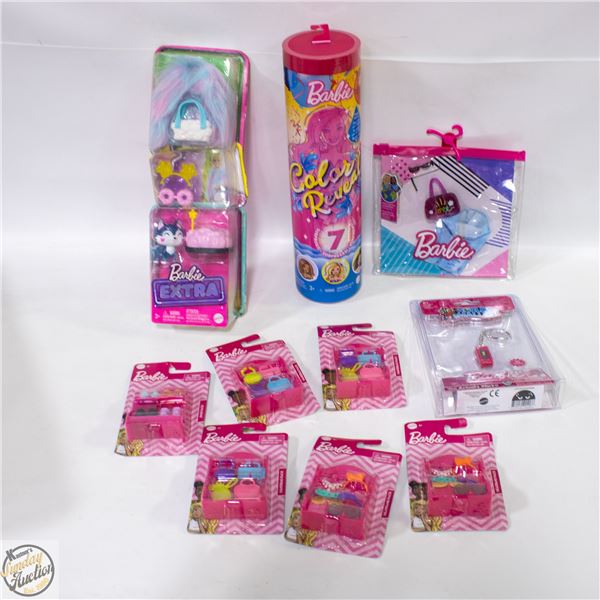 NEW BARBIE ITEMS MATTEL SET OF 6