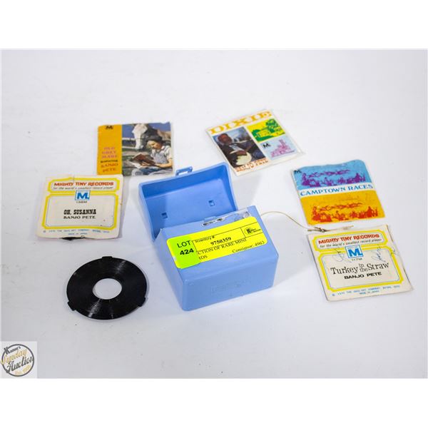 MINI RECORDS+SLEEVES 2.5" RECORDS