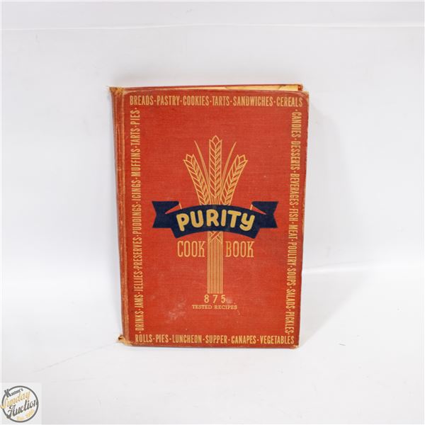 VINTAGE 1945 PURITY COOKBOOK