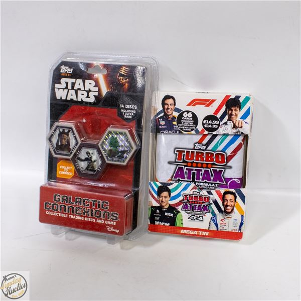 NEW 2 TOPPS ITMS STAR WARS 14 DISC'S