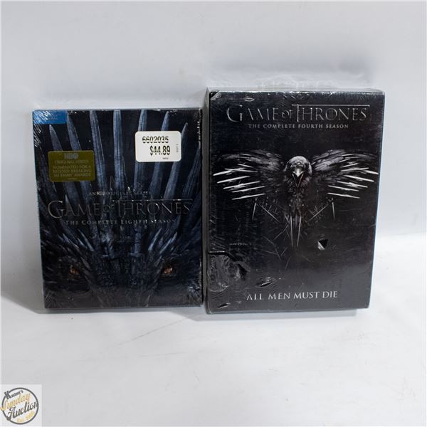 SEALED 2 GAME OF THRONES DVD SETS