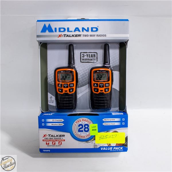 NEW MIDLAND 2 WAY RADIOS
