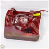Image 1 : RED BUDDHA LOTUS PRINT HAND BAG