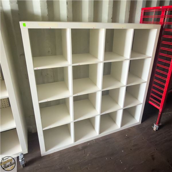 16 CUBE SHELF - 59" X 16" X 59"