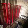 Image 1 : RED POWDER COATED MOBILE WIRE RACK WITH CASTORS