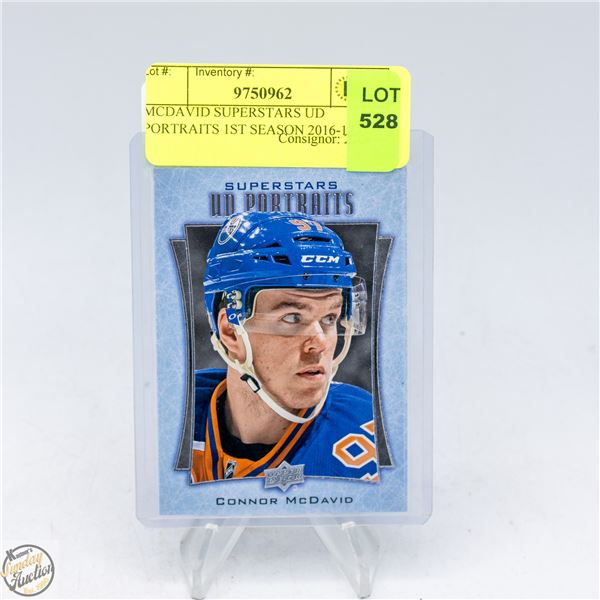 MCDAVID SUPERSTARS UD PORTRAITS 1ST SEASON 2016-17