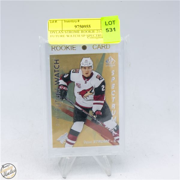 DYLAN STROME ROOKIE 21-50 FUTURE WATCH SP SPECTRUM