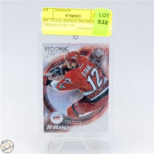 ERIC STAAL ROOKIE PREMIERE TIER 2 TRILOGY UD #173