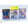 Image 1 : 3 GRETZKY FOR THE RECORD W/RANGERS UD SIGNATURES