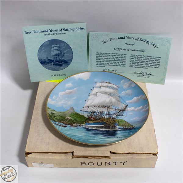 VINTAGE ROYAL CORNWALL BOUNTY COLLECTOR PLATE