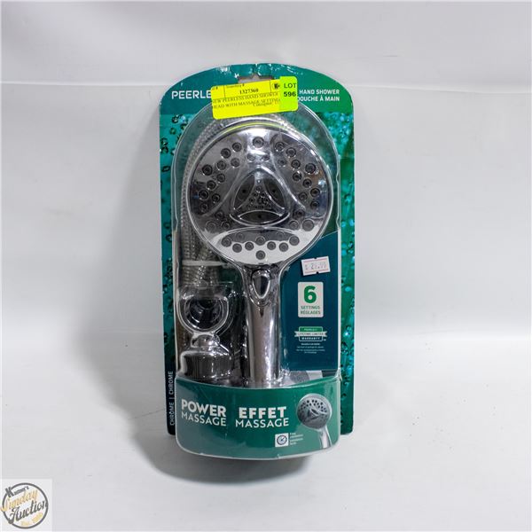 NEW PEERLESS HAND SHOWER HEAD WITH MASSAGE SETTING