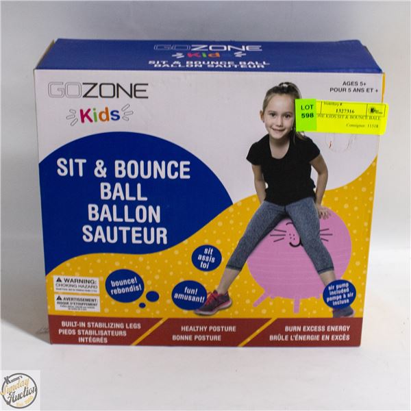 GOZONE KIDS SIT & BOUNCE BALL