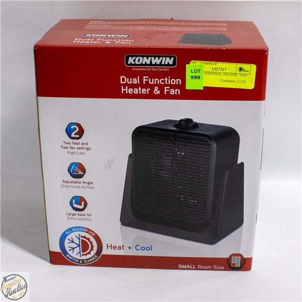 KONWIN PERSONAL HEATER / FAN