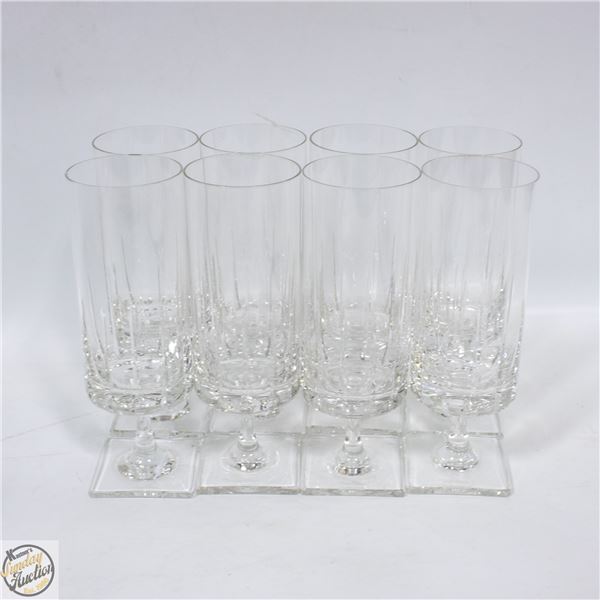 8 ROSENTHAL "WEDGE CUT" CRYSTAL