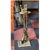 Image 1 : 4 PIECE FIREPLACE TOOL SET + STAND