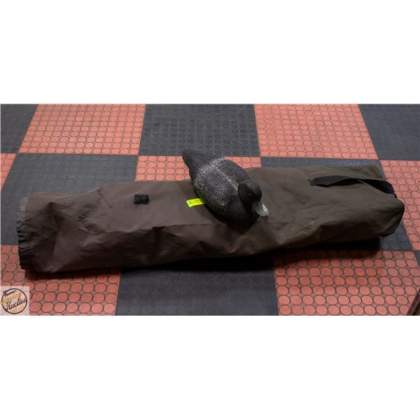 7 MALLARD WATER DECOYS IN HEAVY DUTY BAG