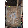 Image 1 : LIGHTED ANGEL TAPESTRY - 20 LIGHTS