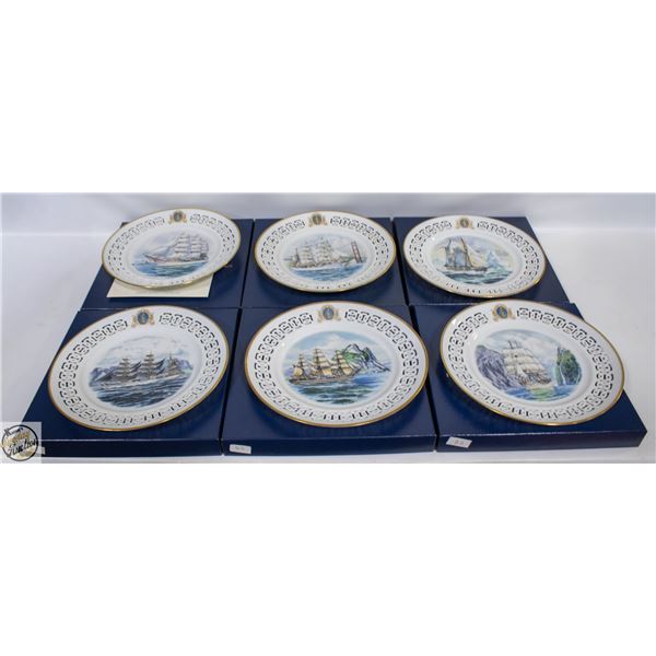 6 VINTAGE BING & GRONDAHL COPENHAGEN PORCELAIN