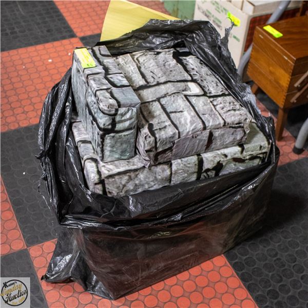 LOT OF FAUX COBBLESTONE