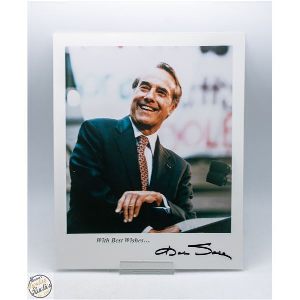 AUTOGRAPHED BOB DOLE COLOUR PHOTOGRAPH
