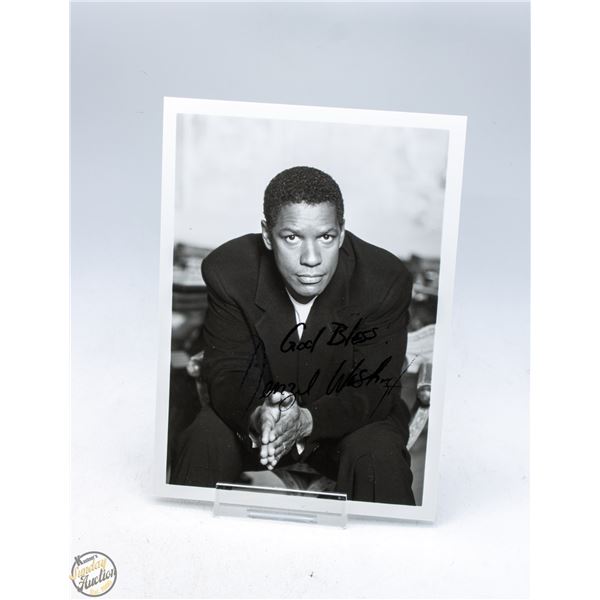 AUTOGRAPHED DENZEL WASHINGTON PROMOTIONAL
