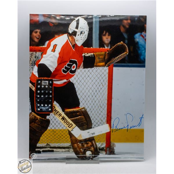 AUTOGRAPHED BERNIE PARENT HOCKEY HALL OF FAME