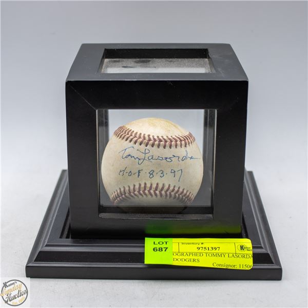 AUTOGRAPHED TOMMY LASORDA L.A. DODGERS
