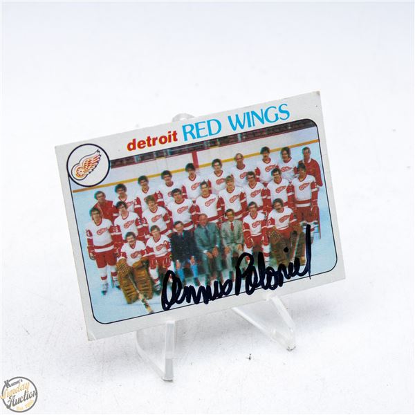 AUTOGRAPHED 1977-78 TOPPS DETROIT RED WINGS