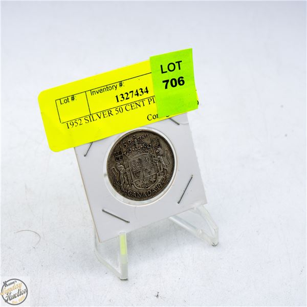 1952 SILVER 50 CENT PIECE