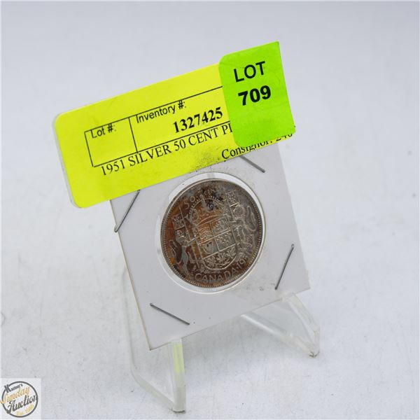 1951 SILVER 50 CENT PIECE