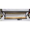 Image 1 : MATTE-BLACK COAT RACK W/ SLATTED UPPER SHELF AND