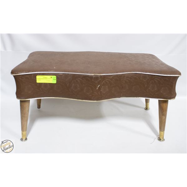 VINTAGE PIANO STOOL 24" X 12" X 12" HIGH