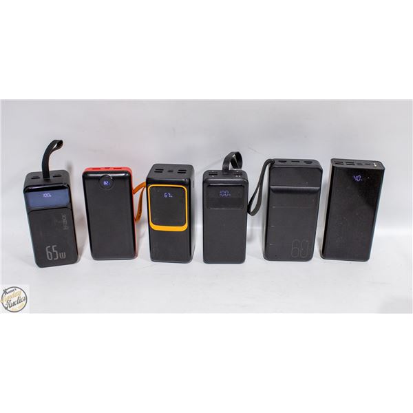FLAT OF POWER CHARGING BANKS/TESTED WORKING