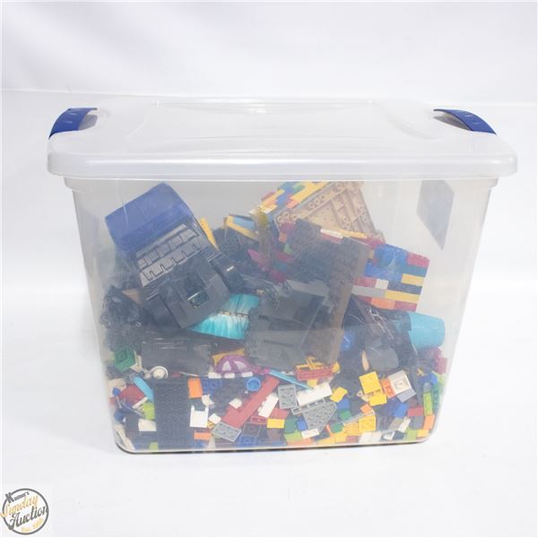 TOTE BIN OF LEGO