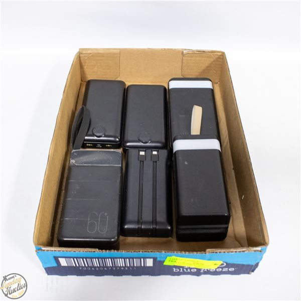 FLAT OF POWER CHARGING BANKS/TESTED WORKING