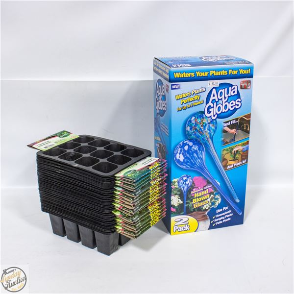 AQUA GLOBES SOLD WITH SEED STARTER TRAYS