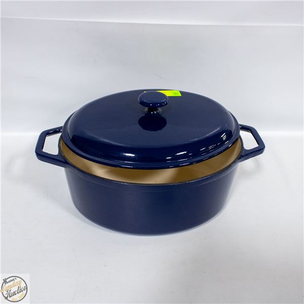 6 QT CAST IRON ENAMEL COATED ROASTER