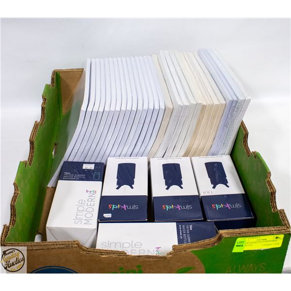 LOT OF PAPER SOLD WITH KIDS TUMBLERS